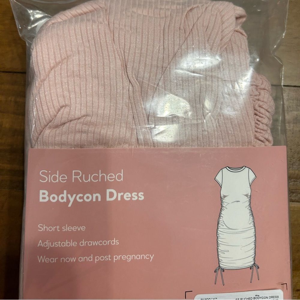 Destination Maternity's Ruched Maternity Dress - Picture 3 of 4